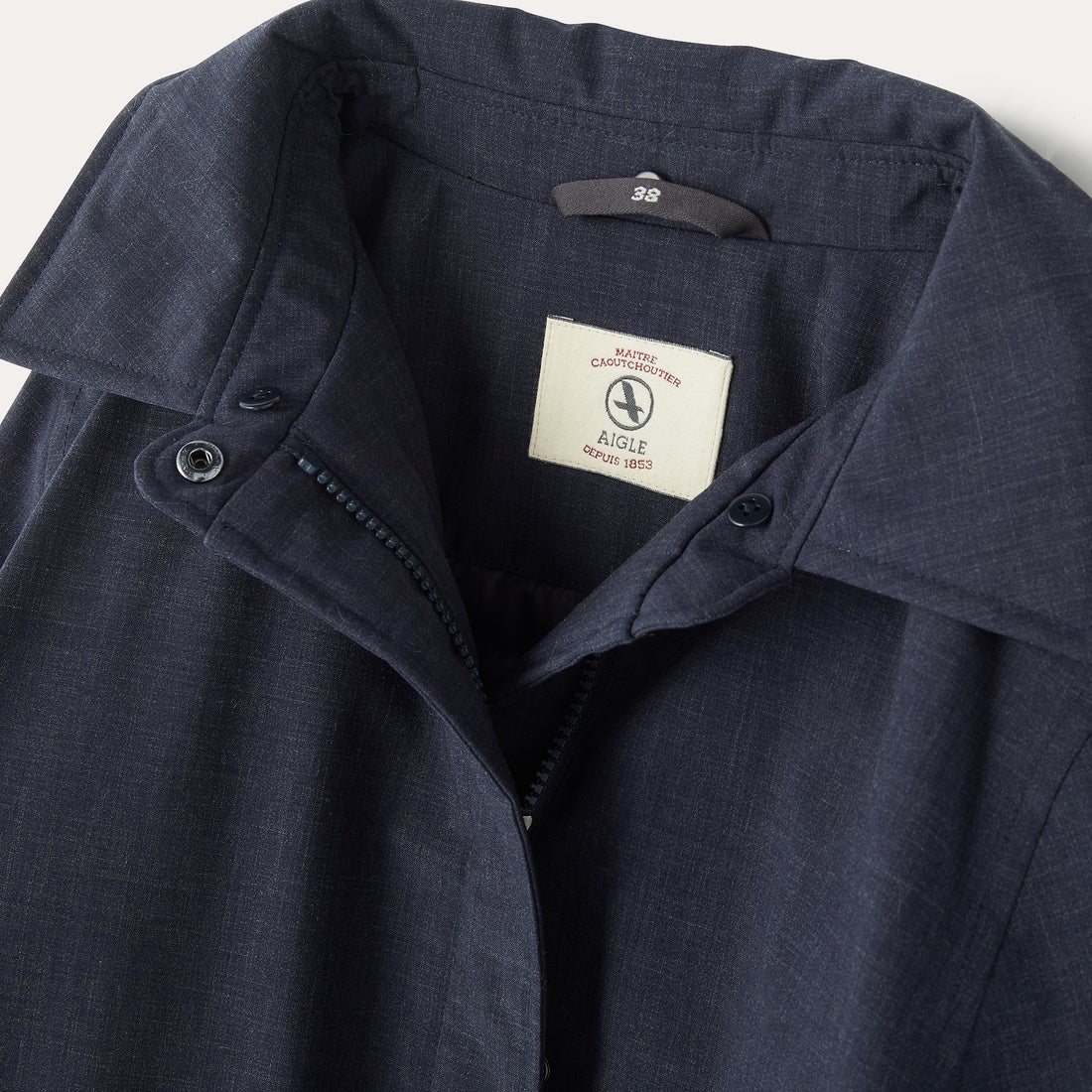 エーグル AIGLE 透湿防水 ウールミックス ファー付カラー ロングダウン