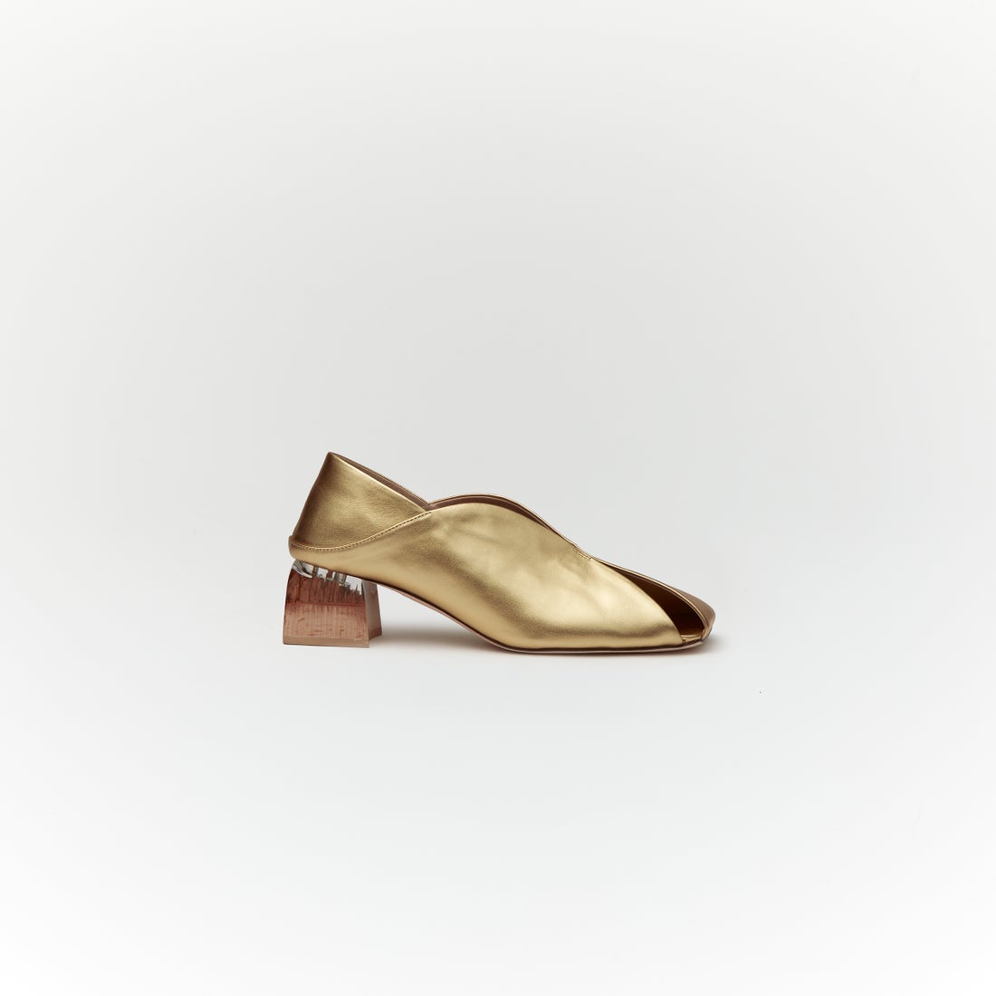 ERIN LEATHER PUMPS （Gold） -ALM. official web store | オリジナル