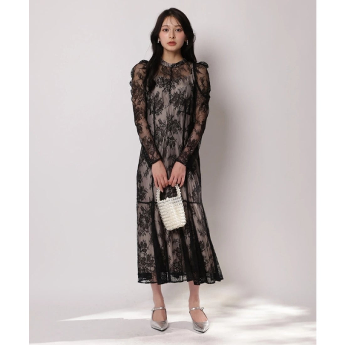 アプワイザー・リッシェ Apuweiser-riche マーメイドレースワンピース