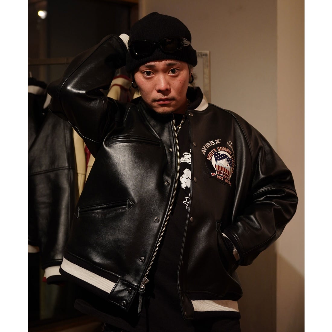 アヴィレックス AVIREX 《SUMMIT × AVIREX》LEATHER VARSITY JACKET