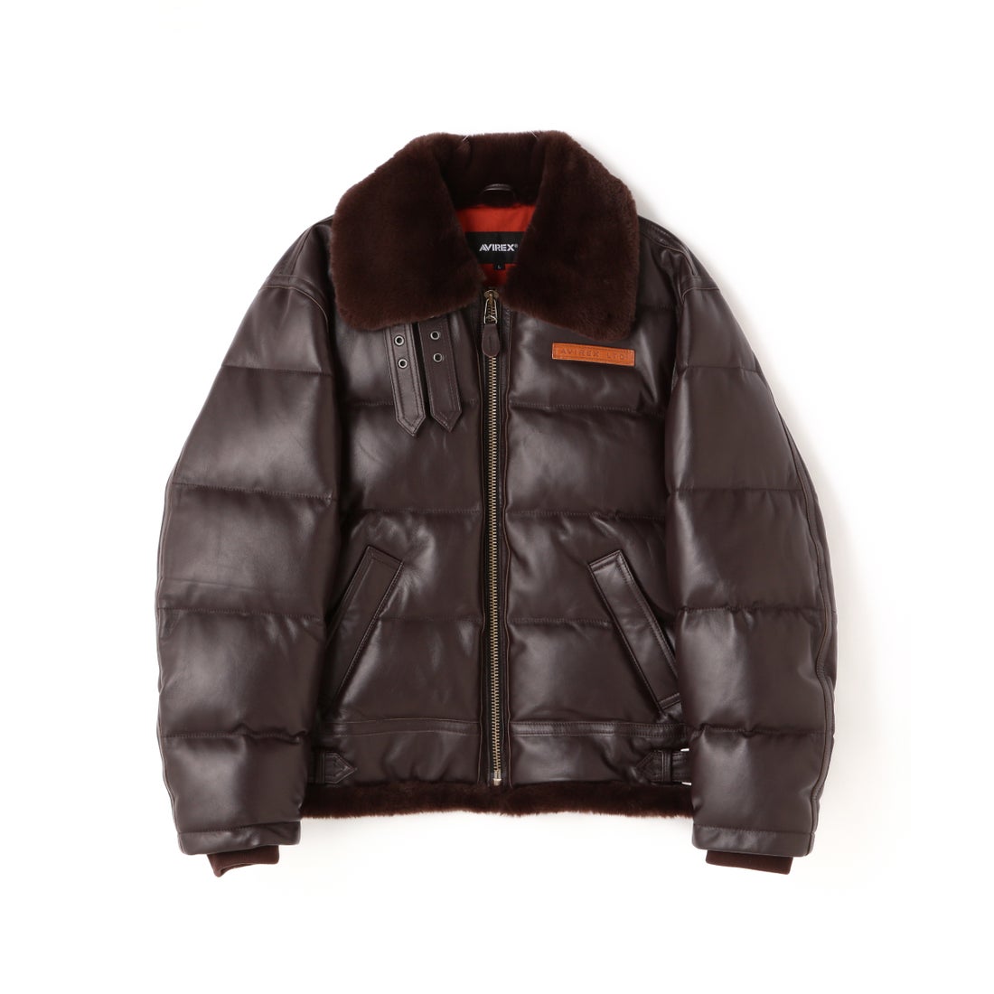アヴィレックス AVIREX LEATHER DOWN BOMMER JACKET / レザー ダウン