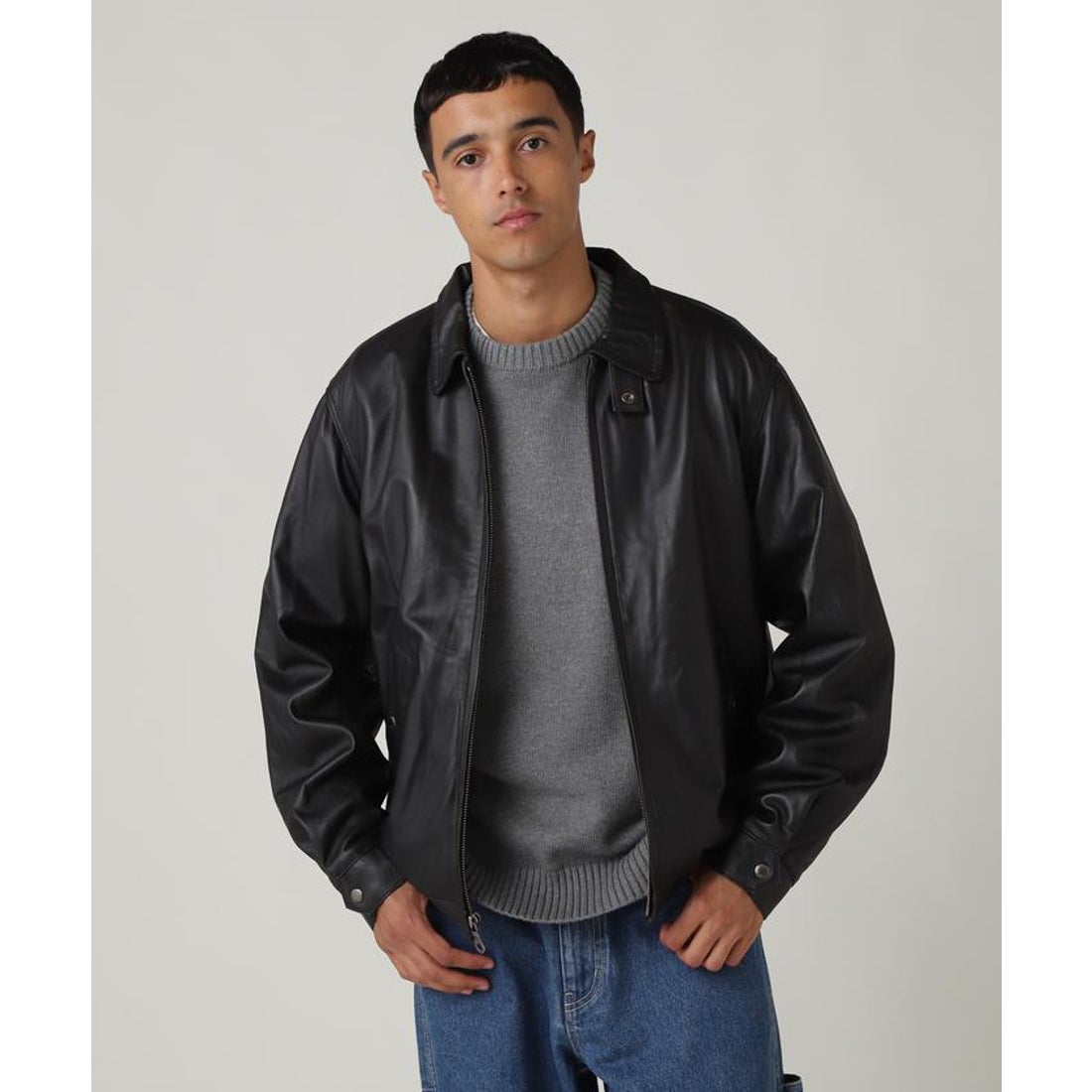 アヴィレックス AVIREX COMFORTABLE LEATHER SWING TOP JACKET