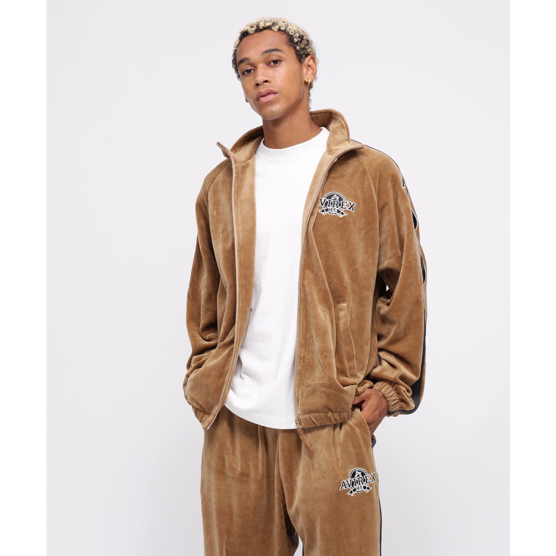 アヴィレックス AVIREX 《WEB&DEPOT限定》VELOUR TRACK JACKET