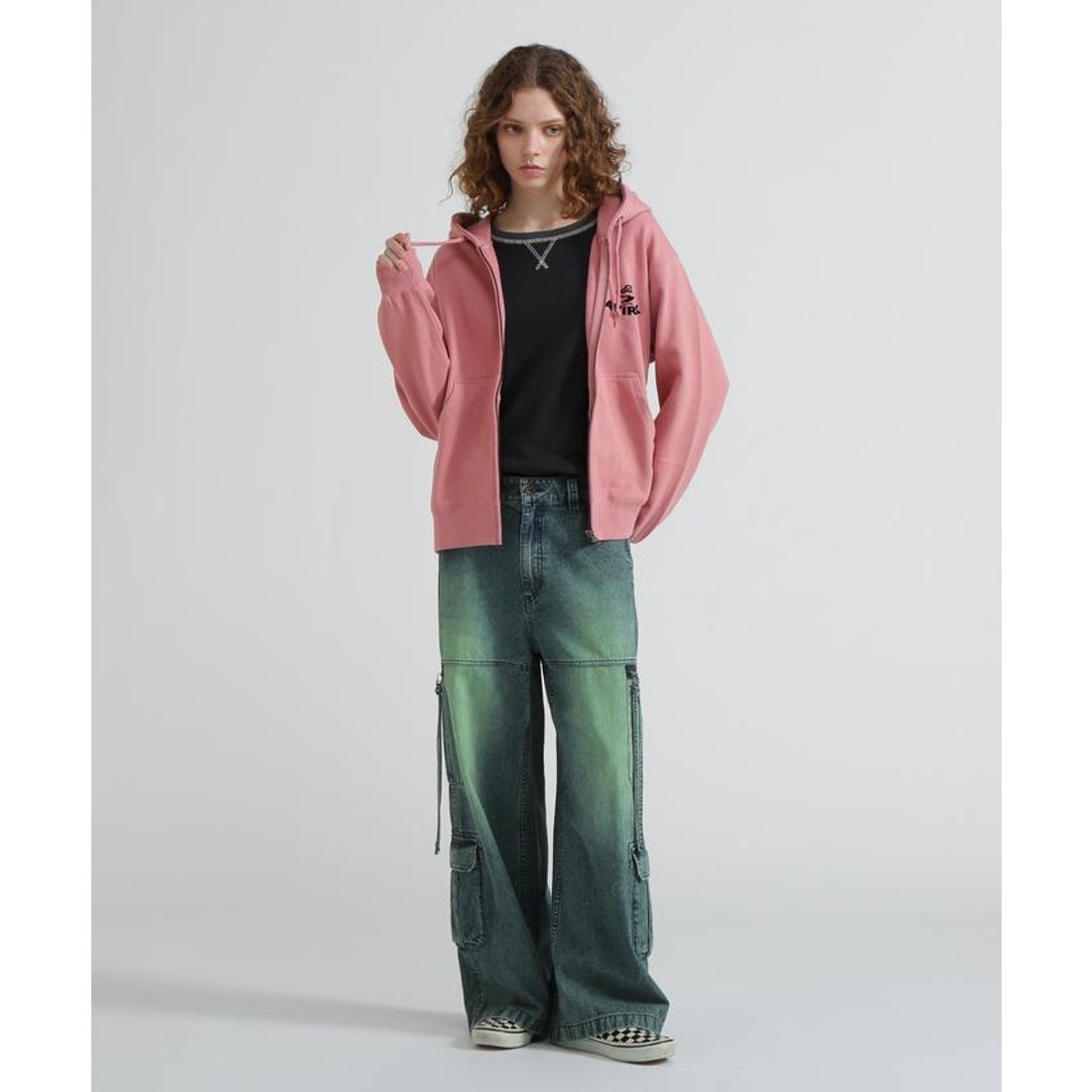 アヴィレックス AVIREX ECDP STANDZIP PARKA ＂USS FORT （ピンク