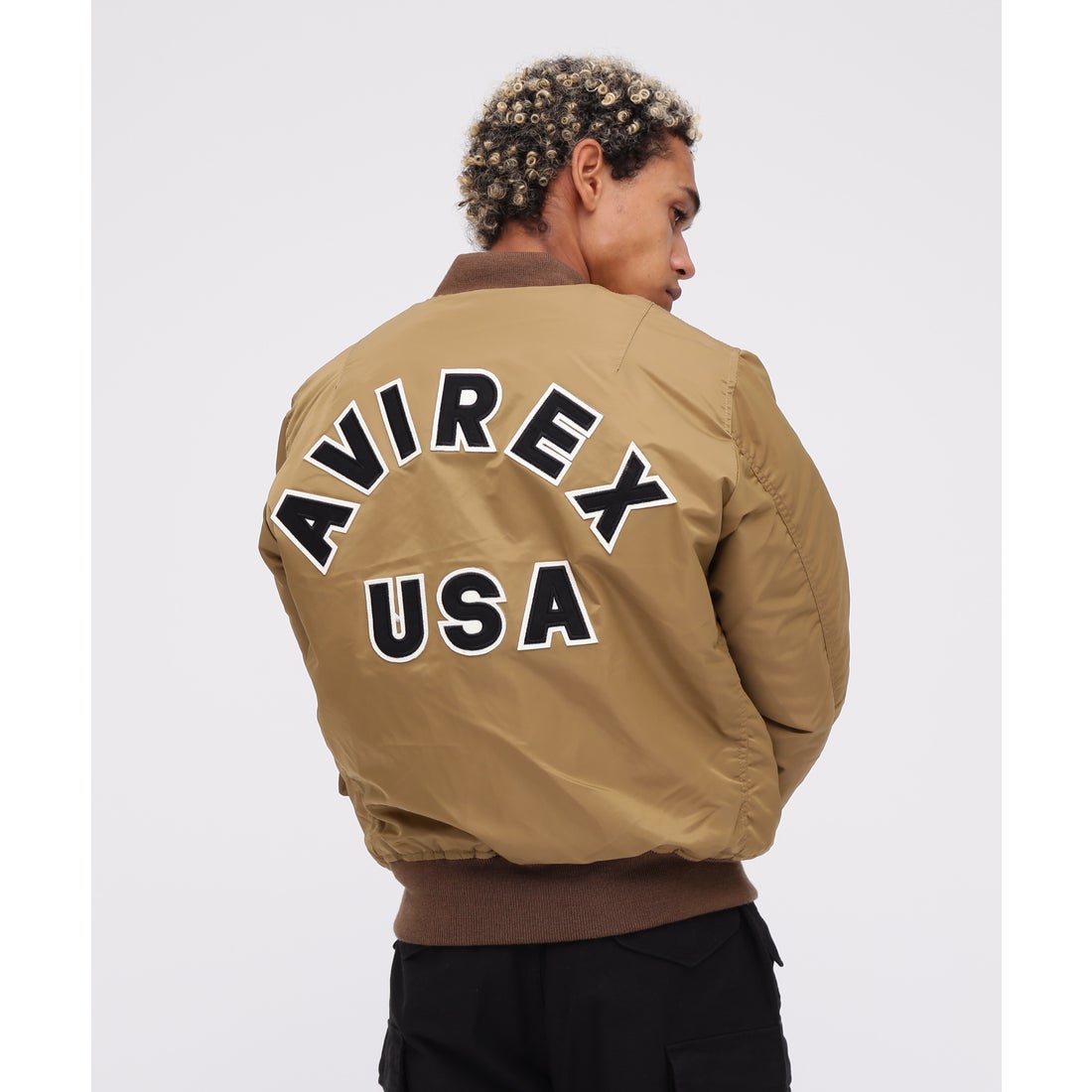 アヴィレックス AVIREX MA－1 COMMERCIAL LOGO （タン6