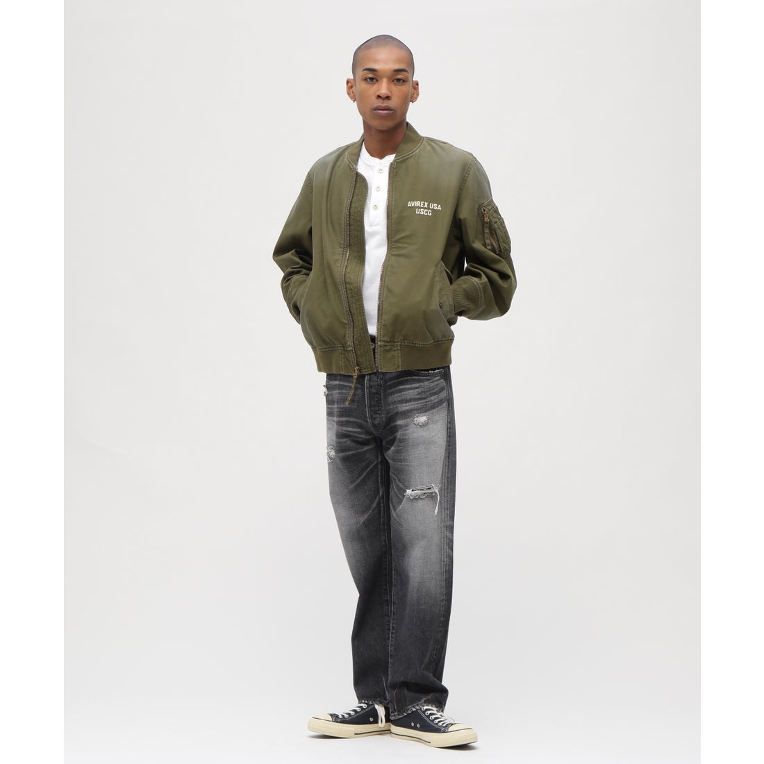 アヴィレックス AVIREX COTTON LIGHT MA－1 ＂U．S．COAST G