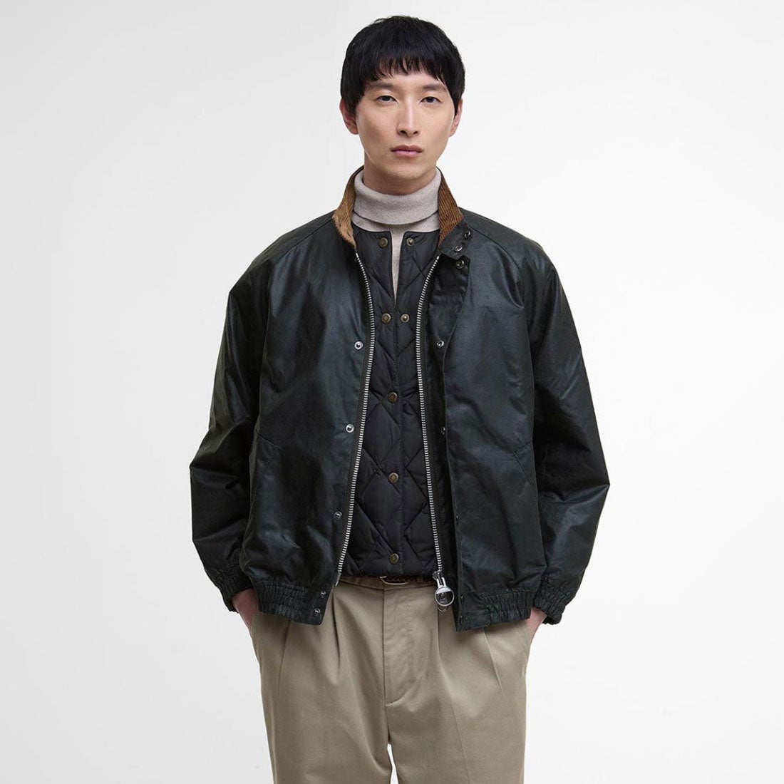 バブアー Barbour トランスポート スタンドカラー ワックス ブルゾン
