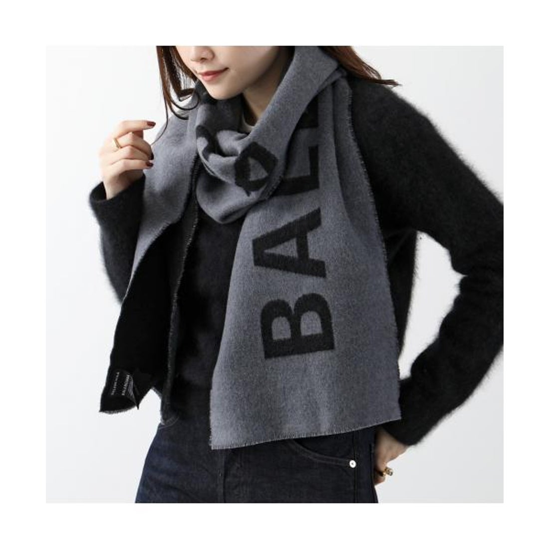 バレンシアガ BALENCIAGA BALENCIAGA マフラー 530047 420B0 ウール