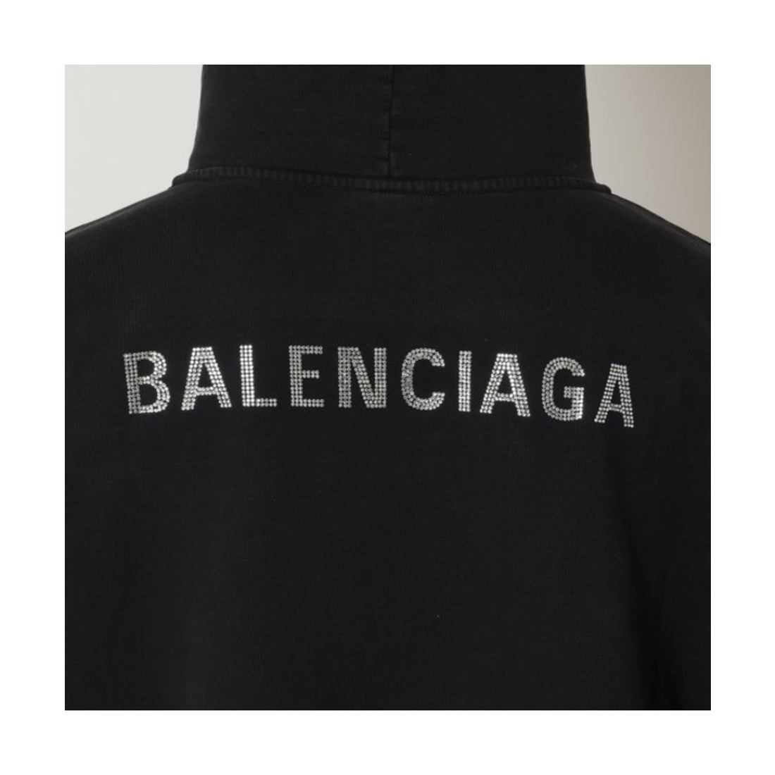 バレンシアガ BALENCIAGA パーカー フーディー ブラック シルバー