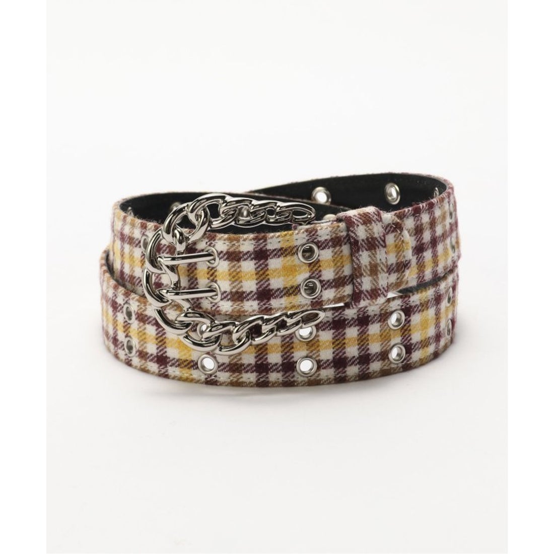 パルプ PULP AFB / エーエフビー FLANNEL CHECK BELT （イエロー
