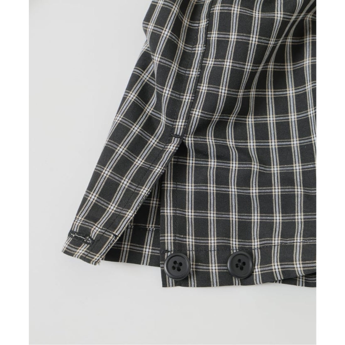 ベーセーストック B.C STOCK ミニチェック柄 アノラックシャツ