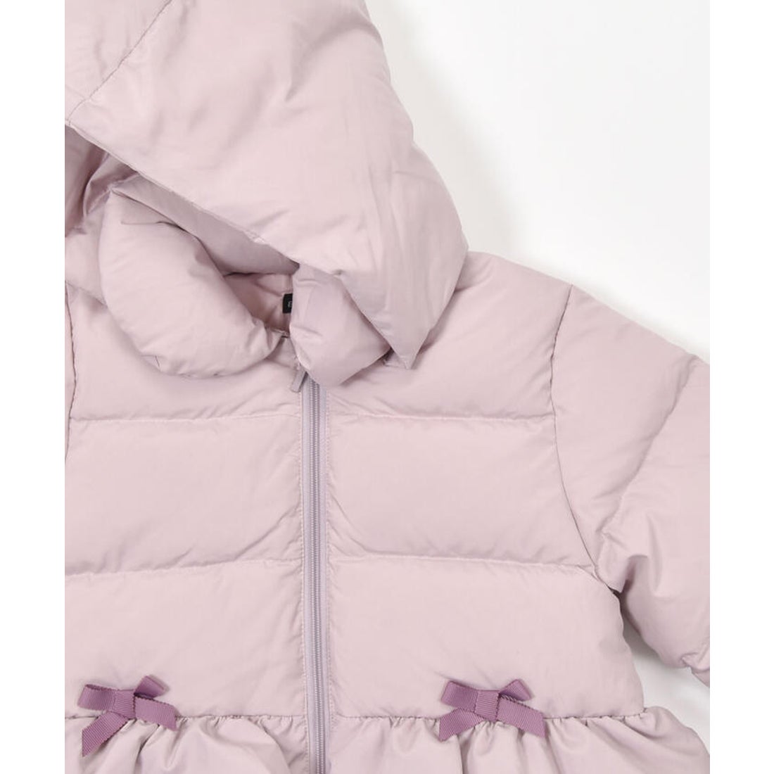 ベベ BeBe 【撥水加工】マットタフタフード付きバルーンダウンコート