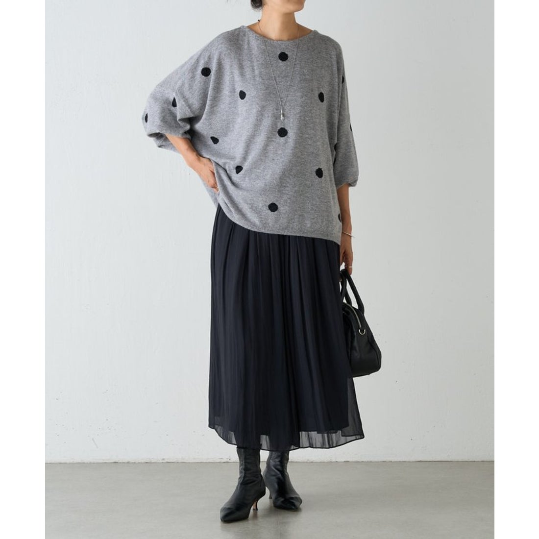 ビアズリー BEARDSLEY ラメドットプルオーバー （beige