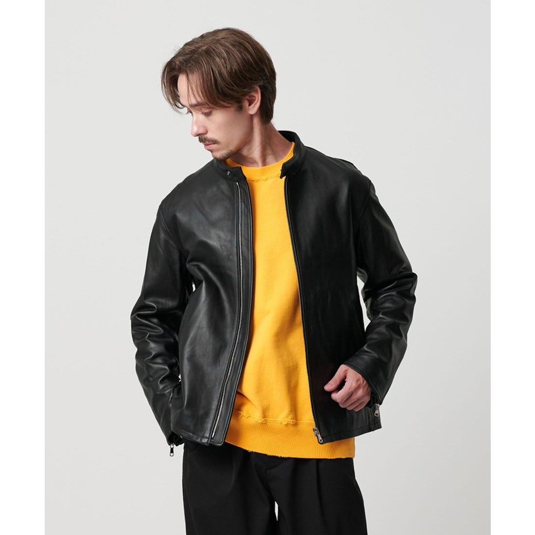 BEAUTY&YOUTH UNITED ARROWS シープレザー シングル ライダース
