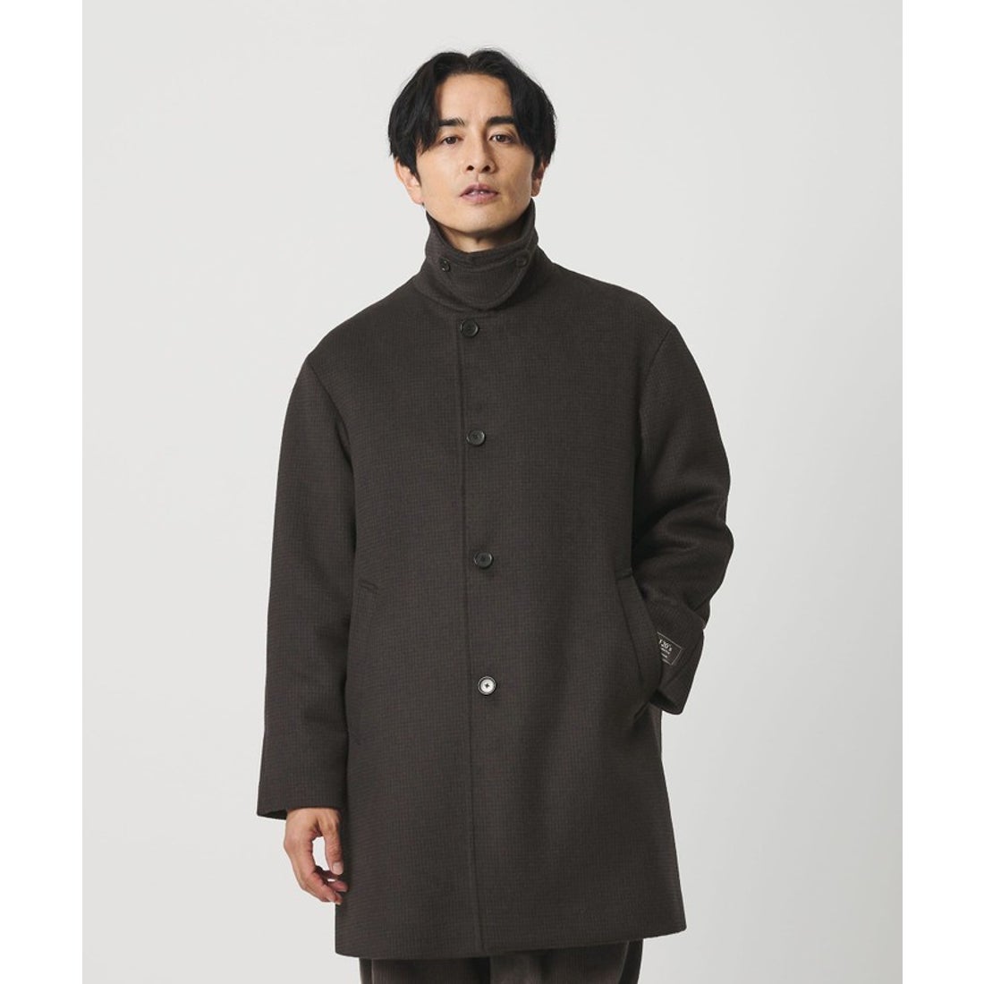 BEAUTY&YOUTH UNITED ARROWS 120S メルトン チェック バルカラーコート