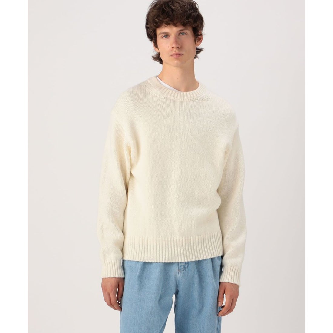 ギャルリー・ヴィー GALERIE VIE ファインウーステッド クルーネック