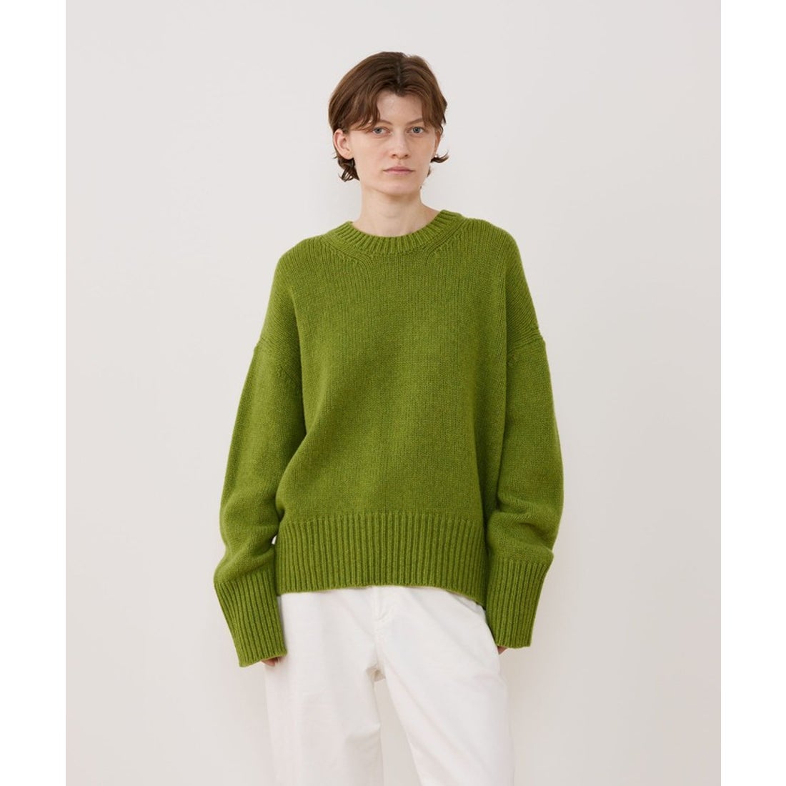 ギャルリー・ヴィー GALERIE VIE ファインウール クルーネックプル