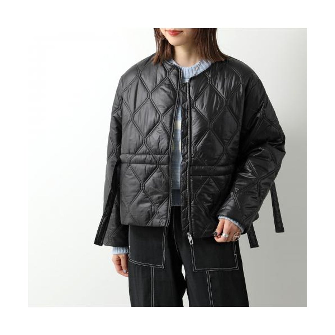 ガニー GANNI GANNI キルティングジャケット Shiny Quilt Jacket
