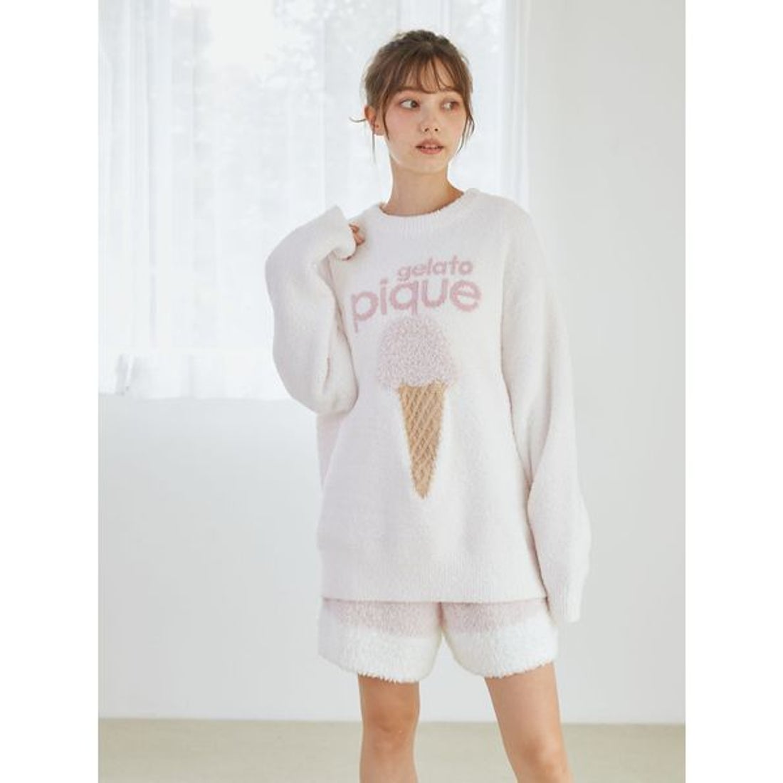 ジェラートピケ gelato pique ベビモコアイスジャガードプルオーバー