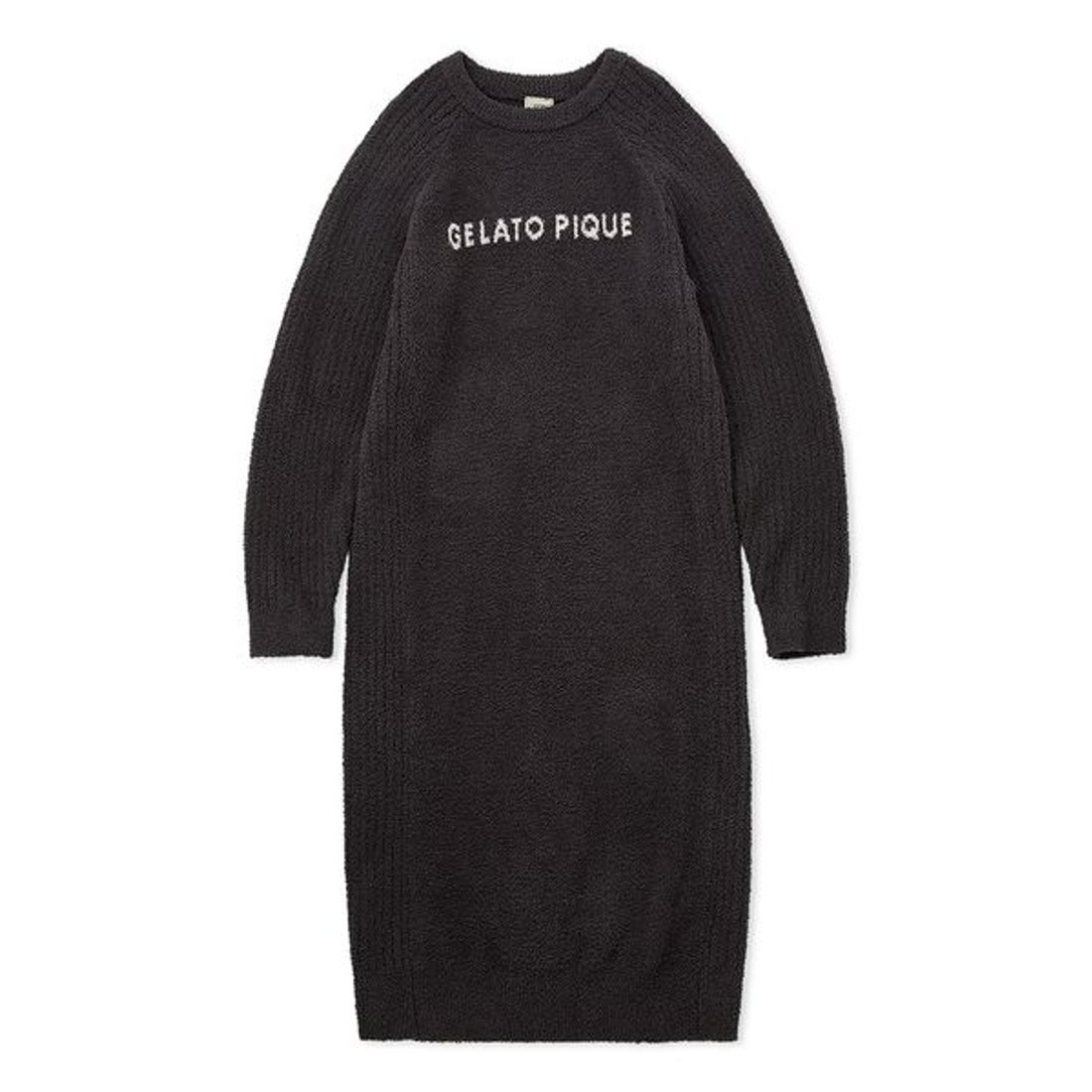ジェラートピケ gelato pique ベビモコリブロゴジャガードワンピース