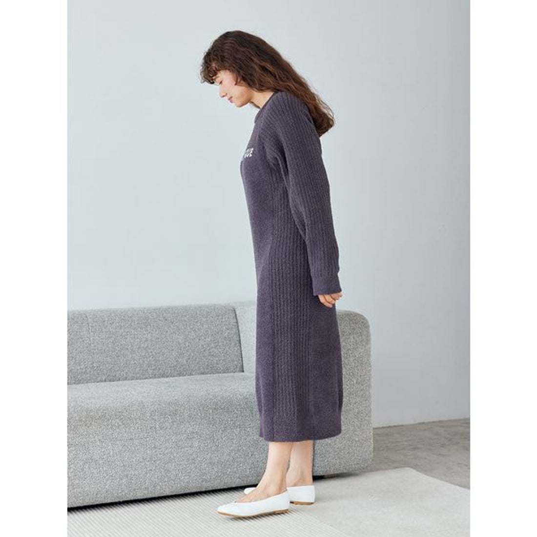 ジェラートピケ gelato pique ベビモコリブロゴジャガードワンピース