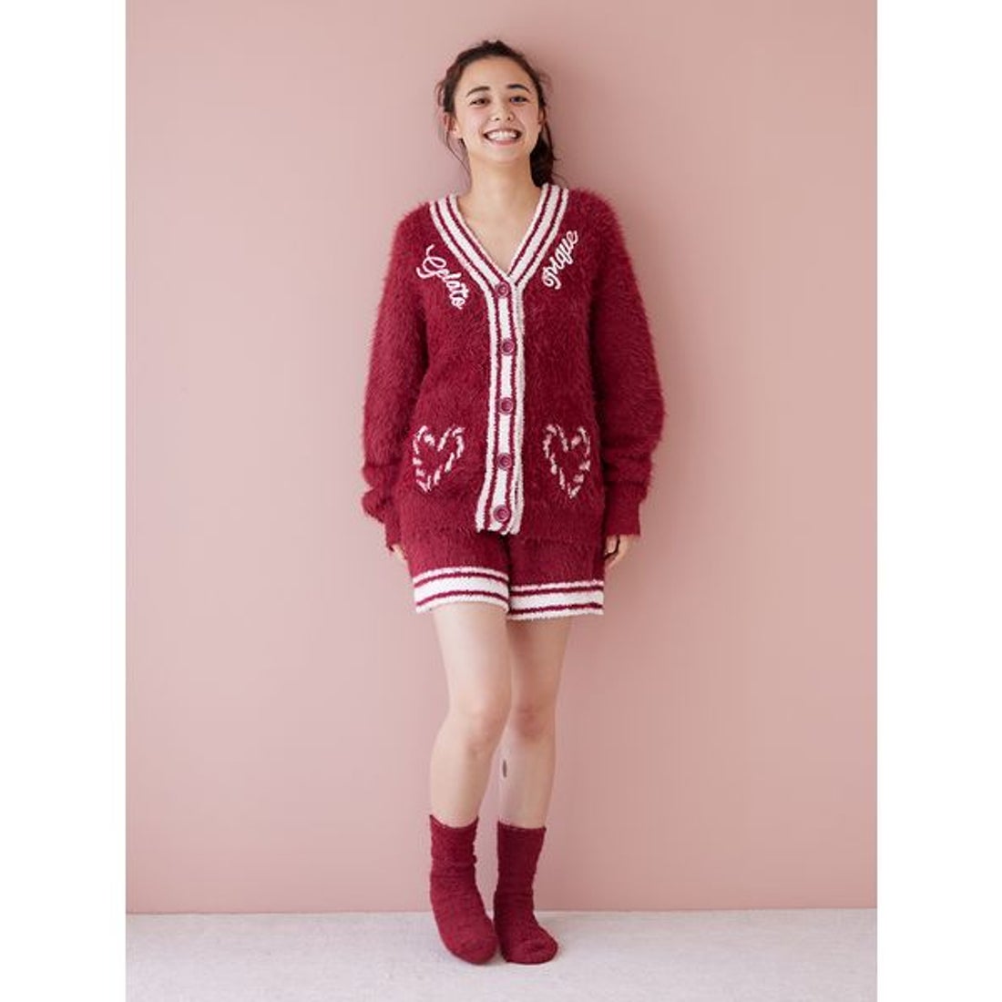 ジェラートピケ gelato pique 【HOLIDAY】フェザーカーディガン （OWHT