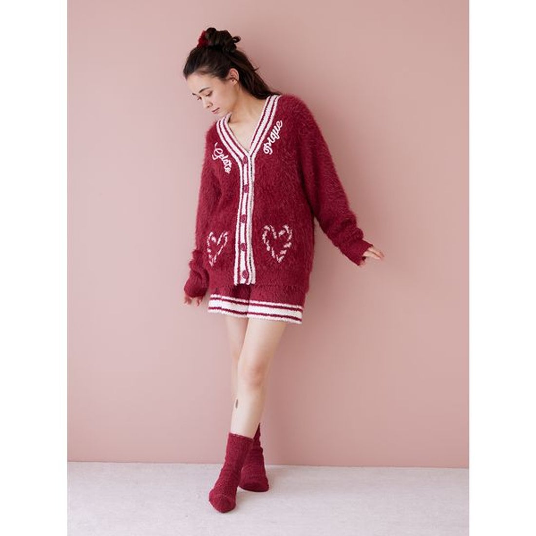 ジェラートピケ gelato pique 【HOLIDAY】フェザーカーディガン （OWHT