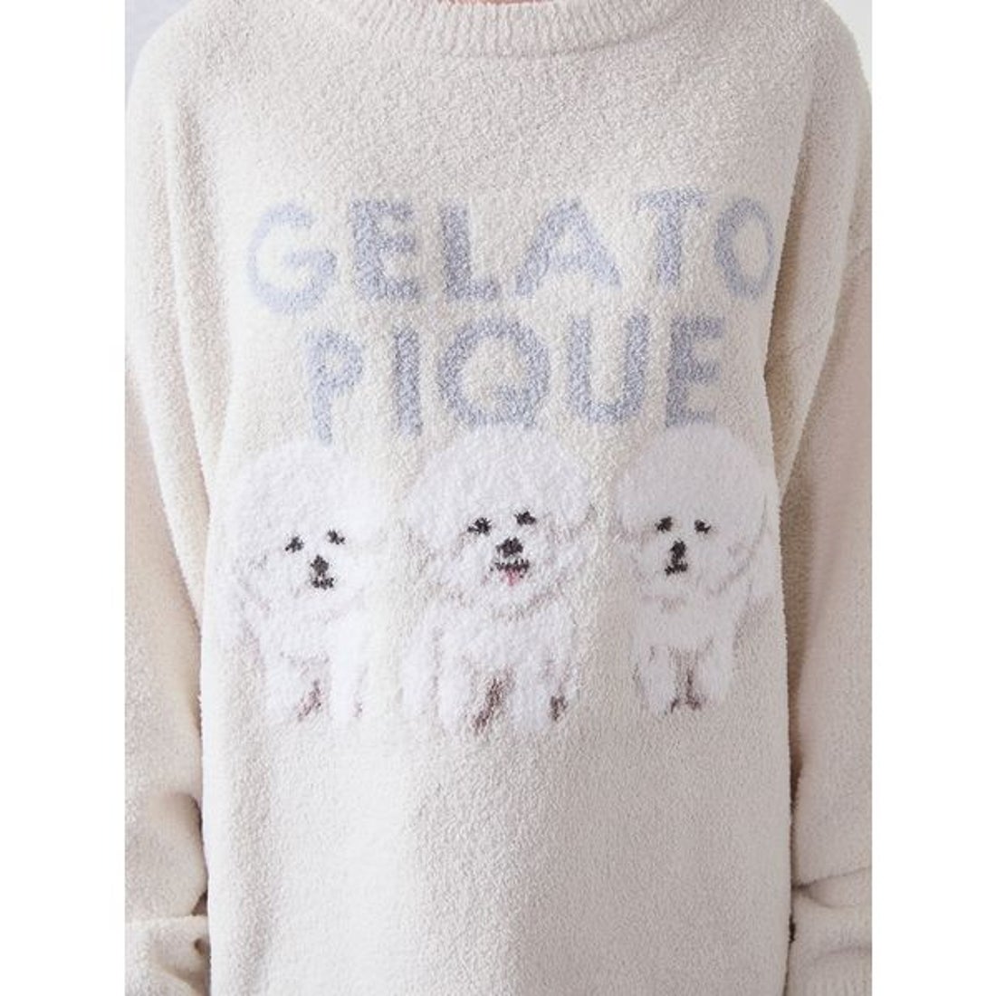 ジェラートピケ gelato pique モチーフジャガードプルオーバー （OWHT