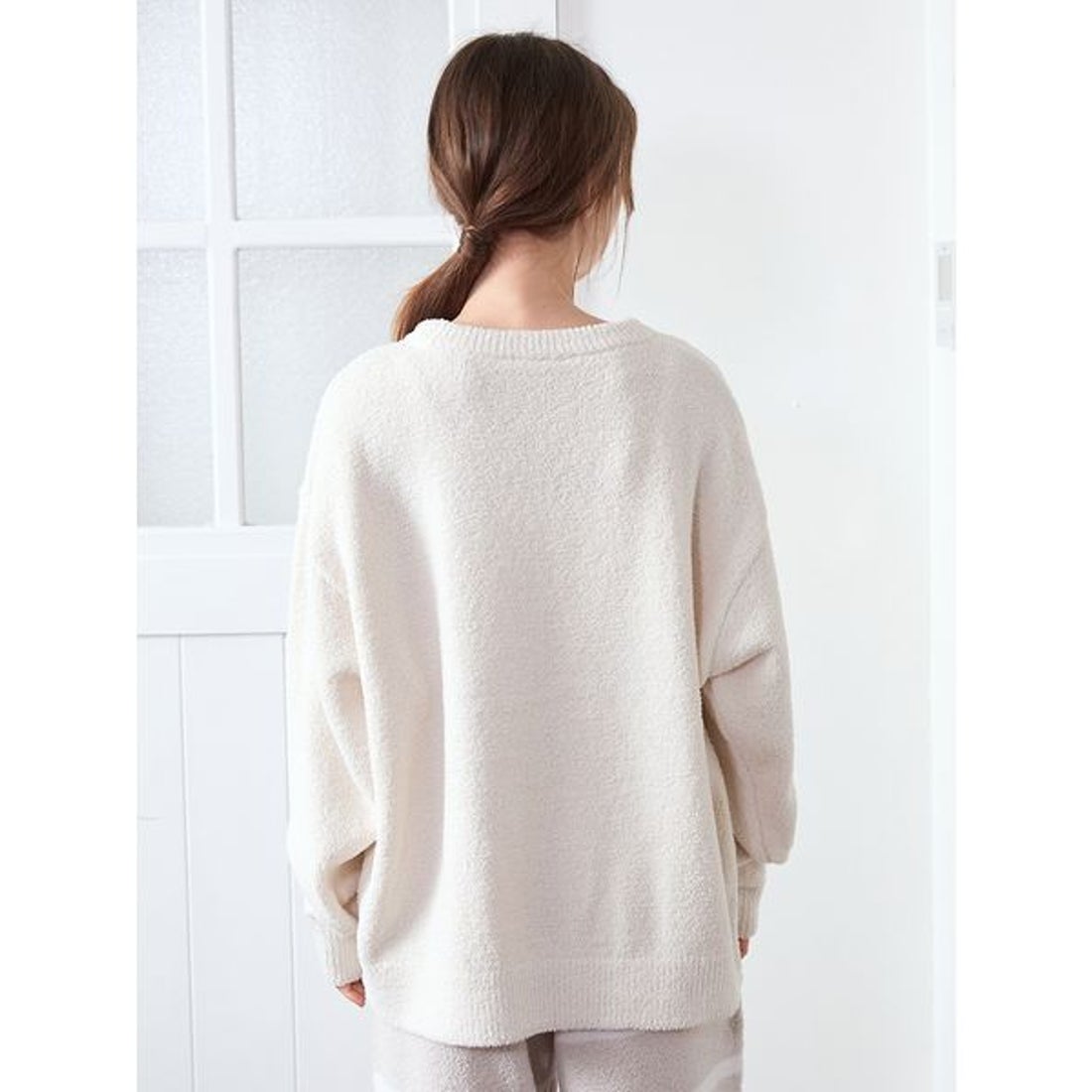 ジェラートピケ gelato pique モチーフジャガードプルオーバー （DGRY