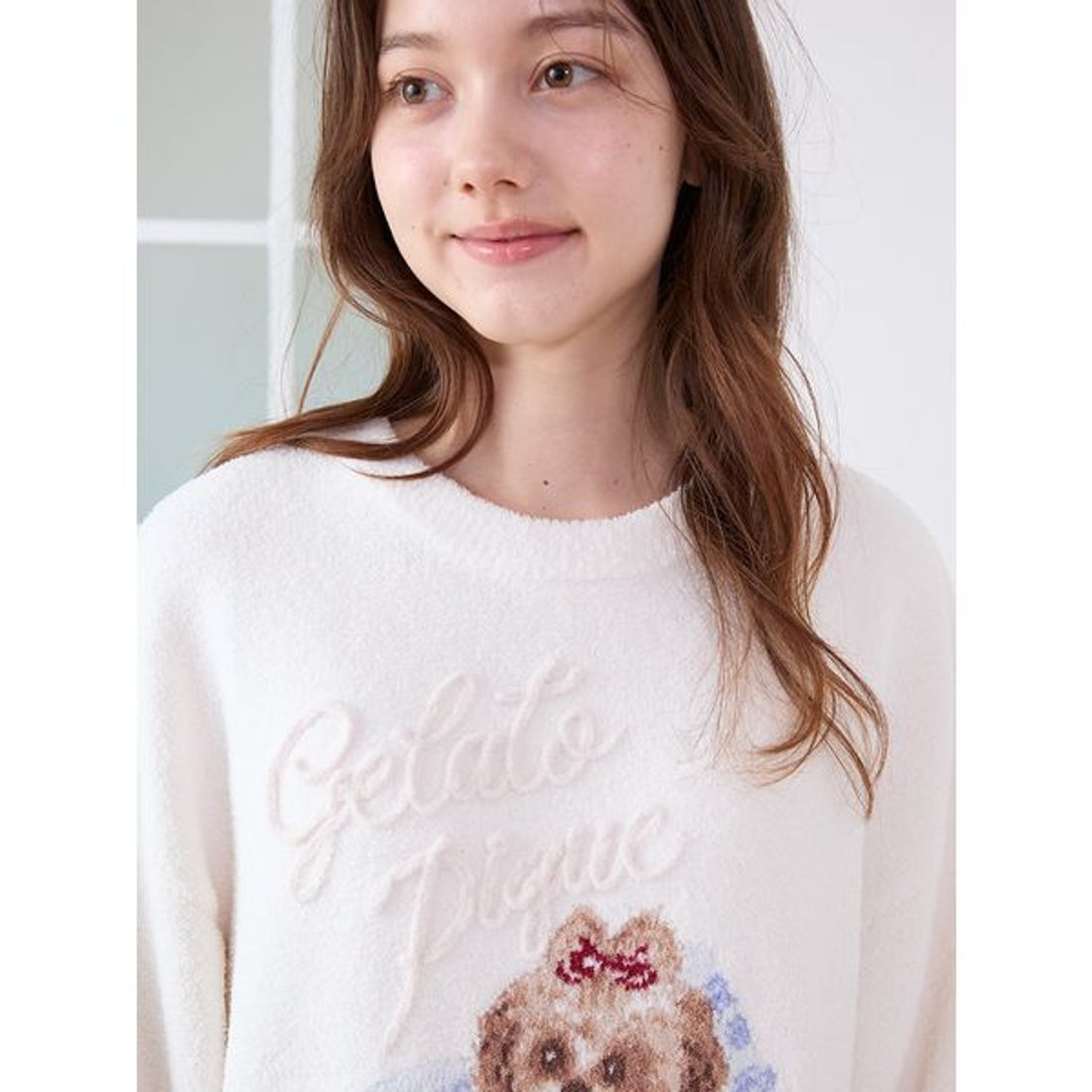 ジェラートピケ gelato pique シーズ―ジャガードワンピーズ （NVY