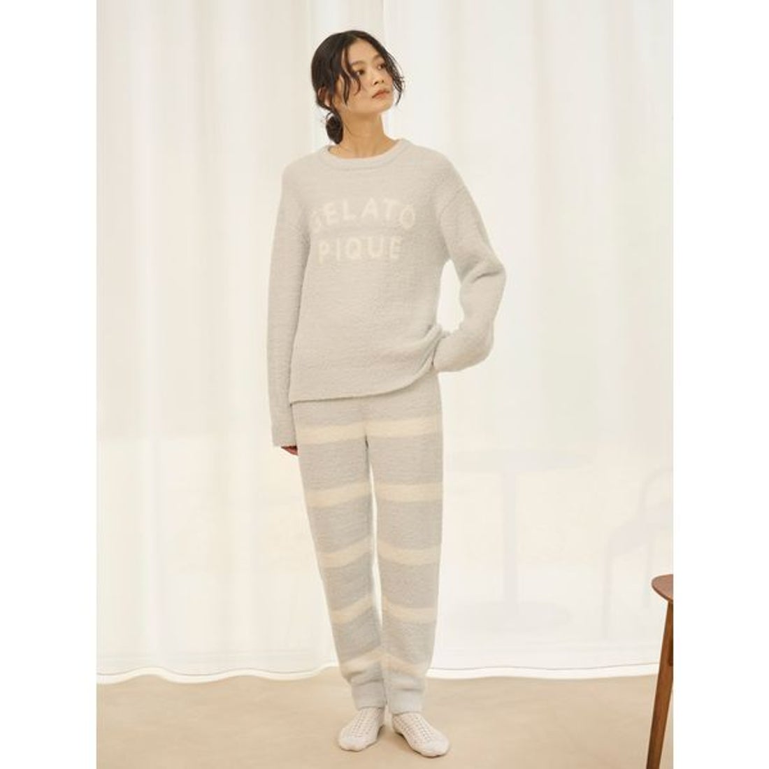 ジェラートピケ gelato pique パウダーロゴジャガードプルオーバー