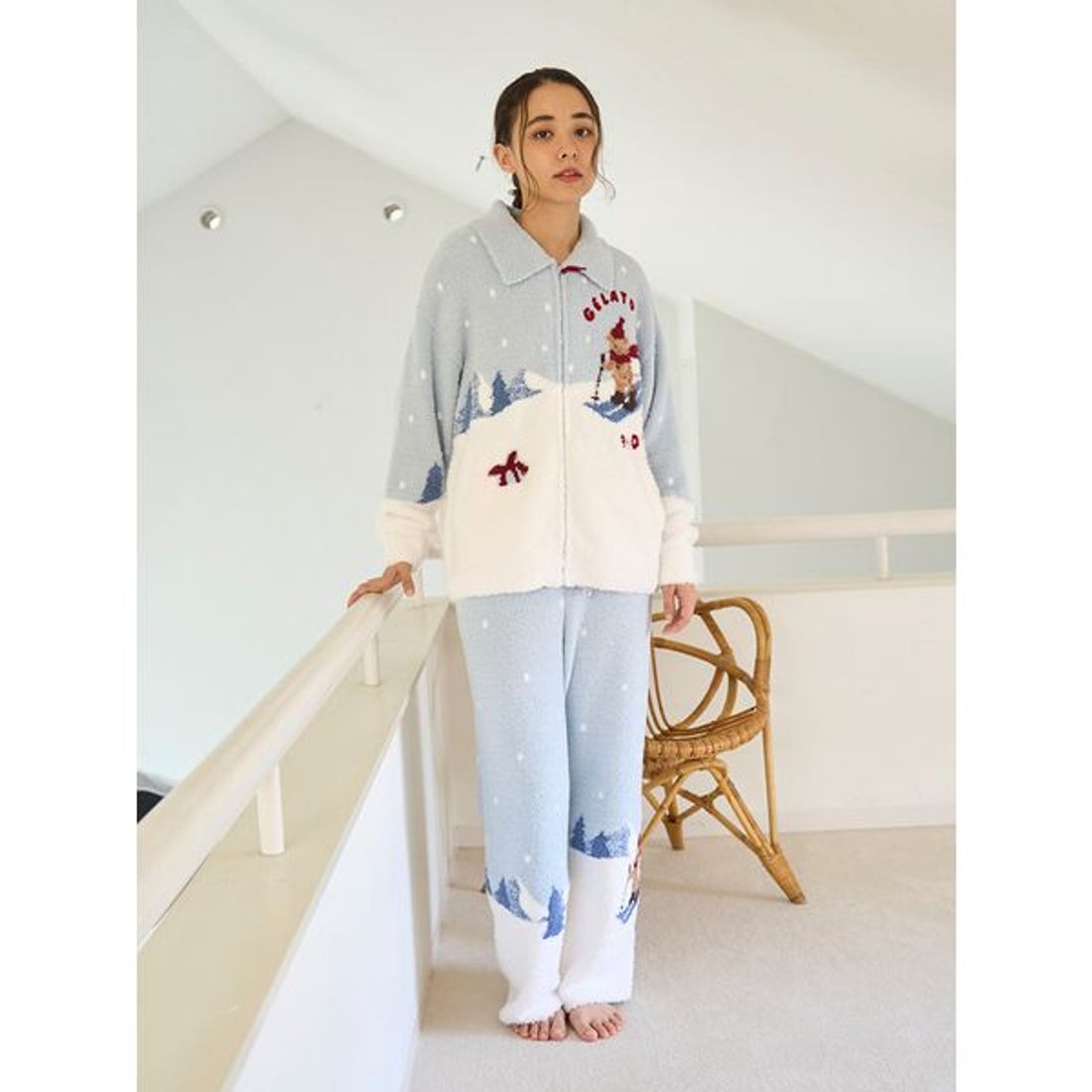 ジェラートピケ gelato pique 【HOLIDAY】スキーベアジャガードロング