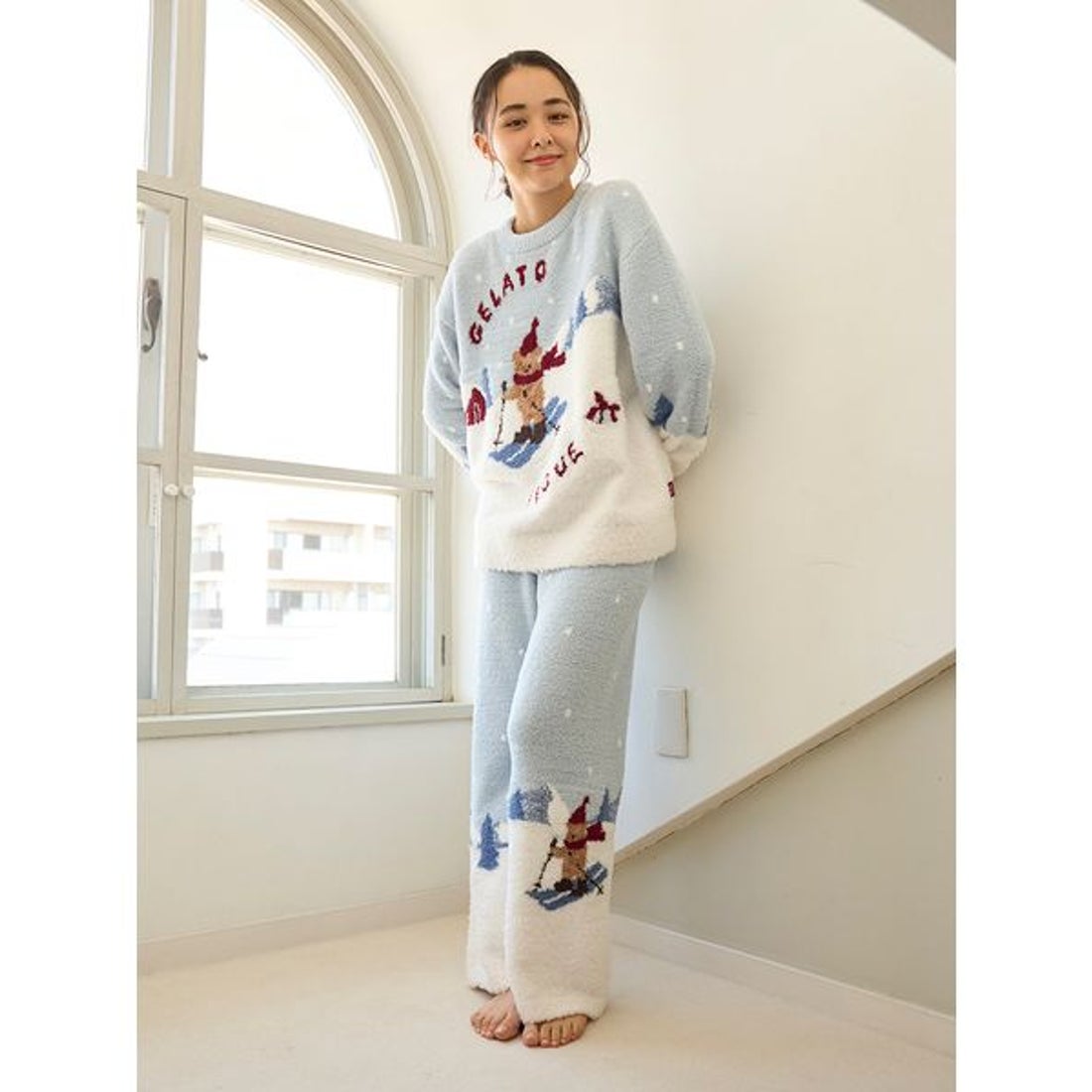 ジェラートピケ gelato pique 【HOLIDAY】スキーベアジャガードプル