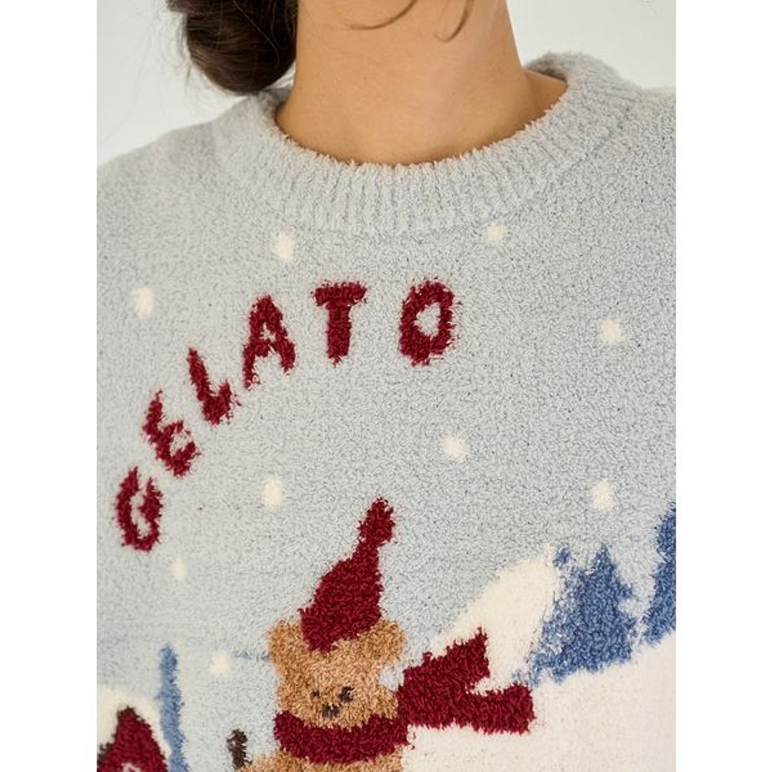 ジェラートピケ gelato pique 【HOLIDAY】スキーベアジャガードプル