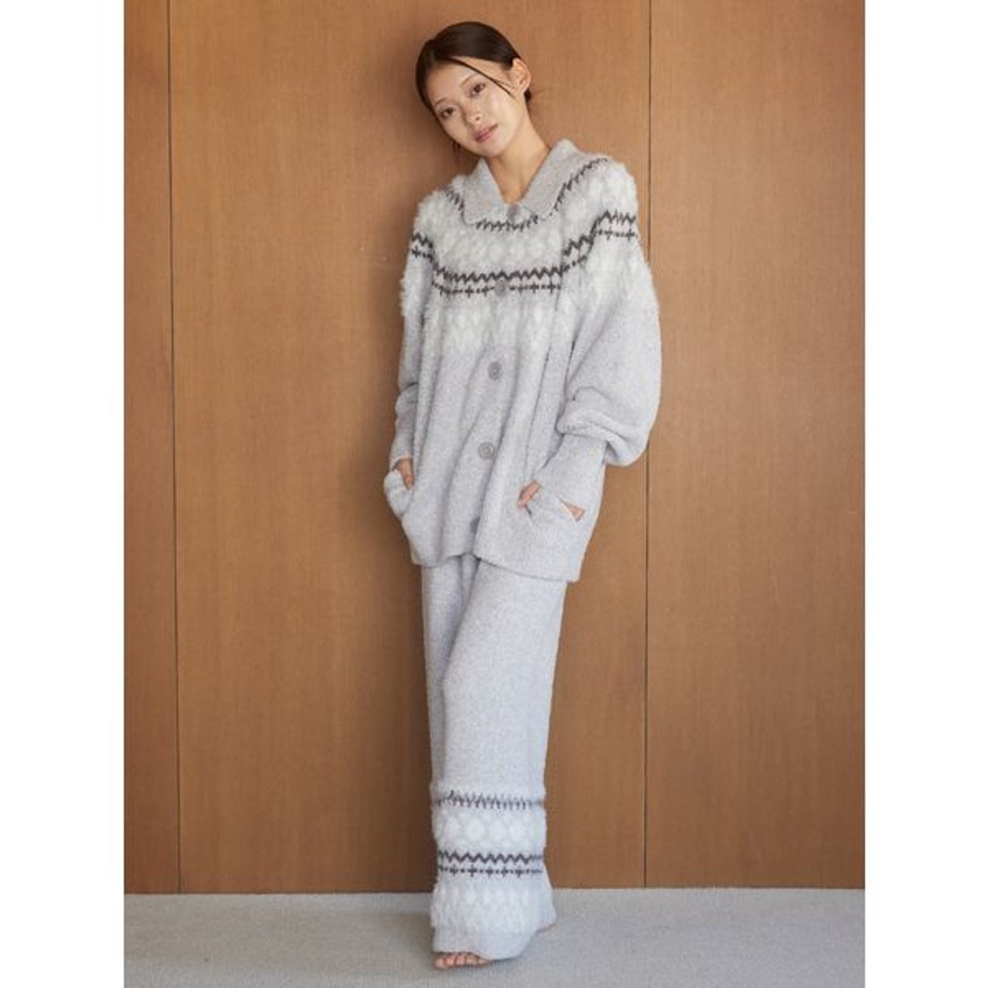 ジェラートピケ gelato pique ノルディックロングパンツ （GRY