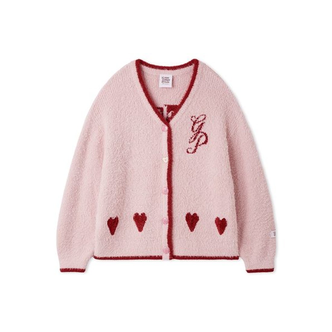 ジェラートピケ gelato pique ラメフェザーカーディガン （PNK