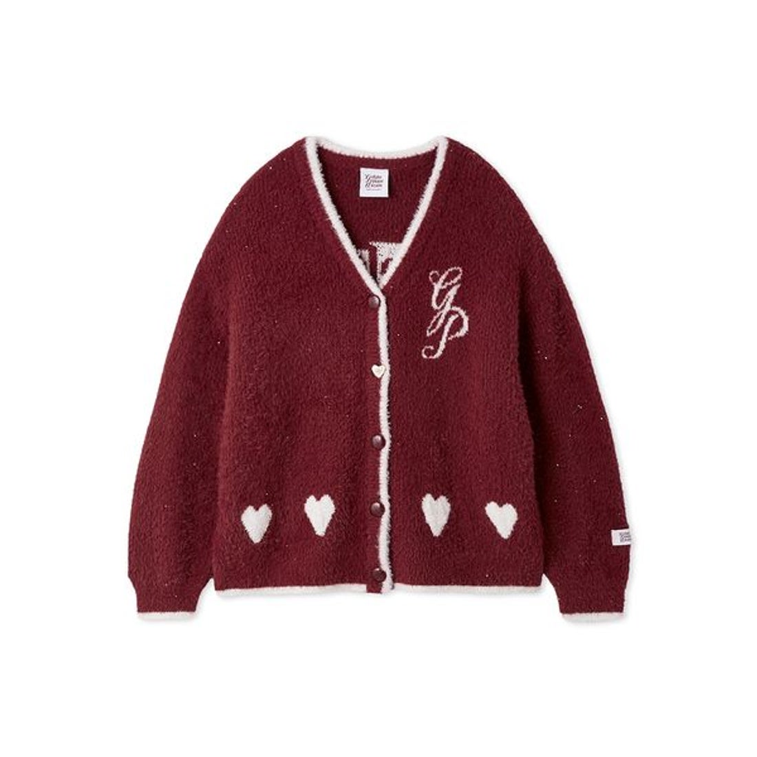 ジェラートピケ gelato pique ラメフェザーカーディガン （PNK