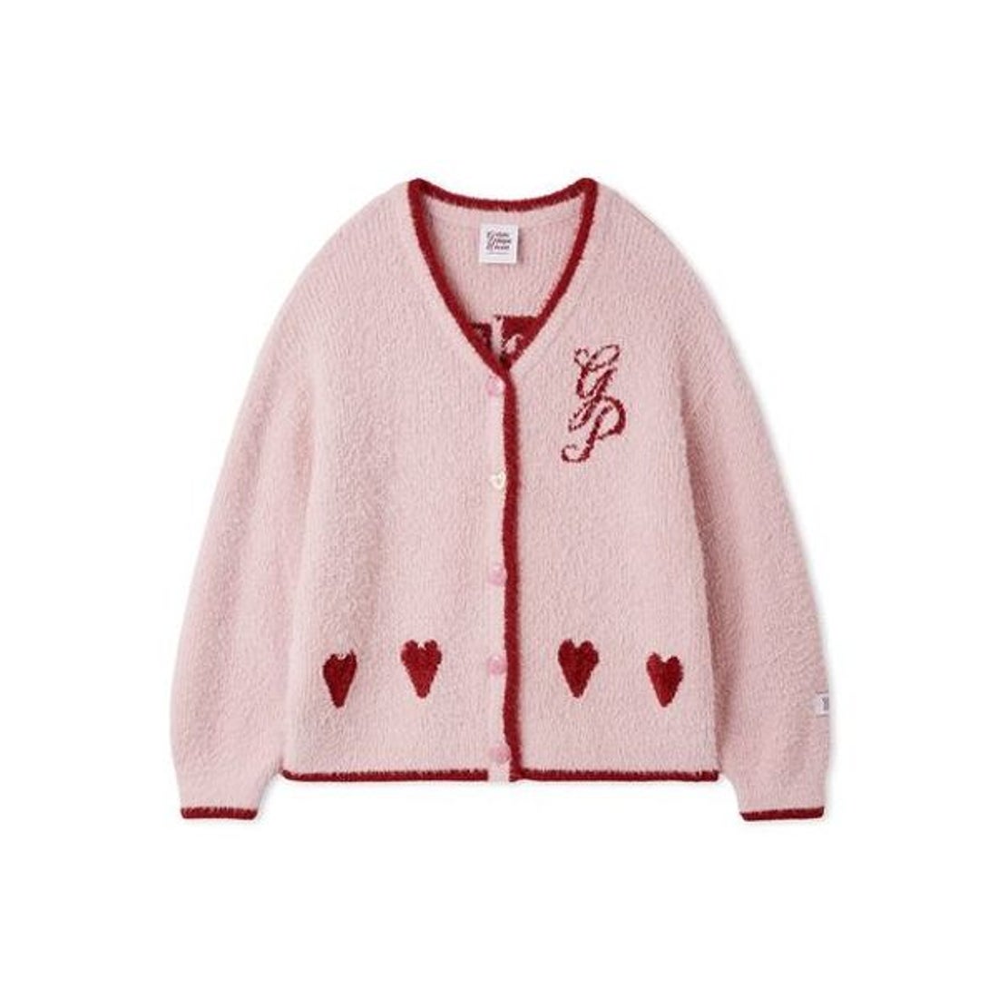 ジェラートピケ gelato pique ラメフェザーカーディガン （PNK