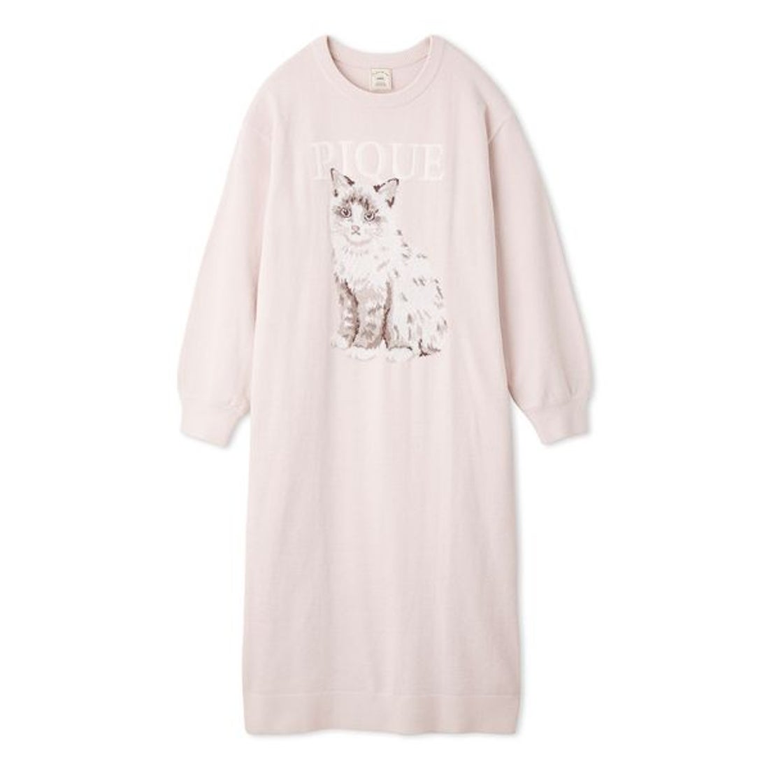 ジェラートピケ gelato pique CAT ジャガードワンピース （PNK