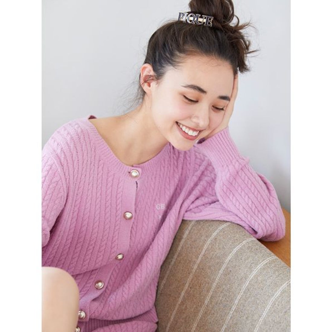 ジェラートピケ gelato pique スムーズィーアランカーディガン （OWHT