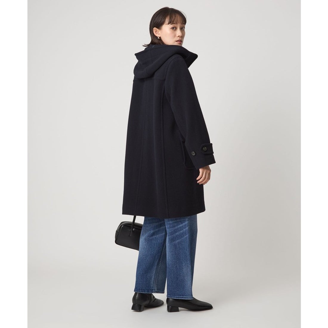 UNITED ARROWS green label relaxing ロング ダッフルコート （NAVY