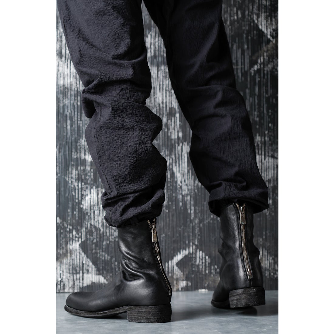 グイディ GUIDI Back Zip Boots （Black） -デザイナーズファッション