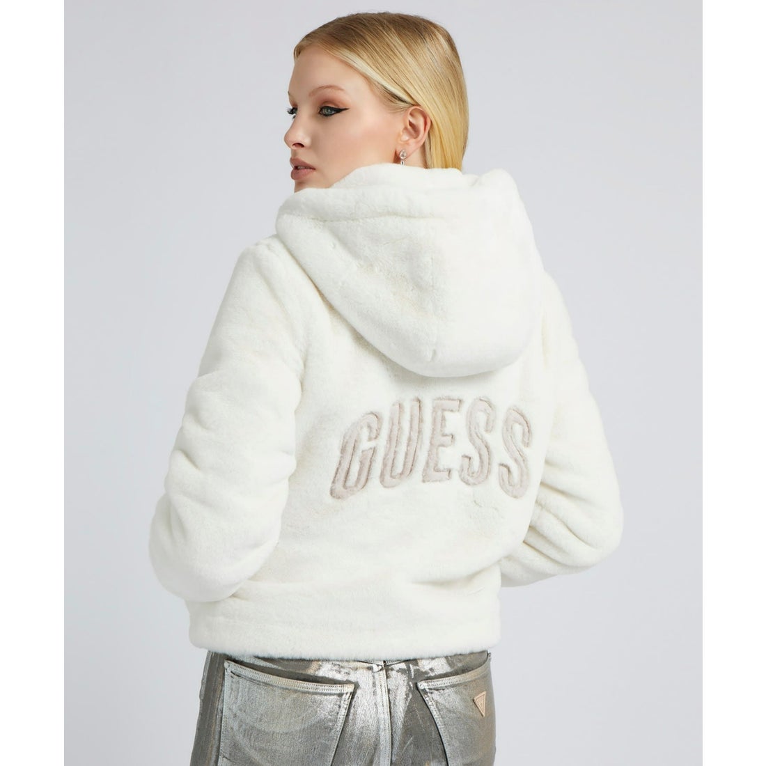ゲス GUESS Theoline Faux-Fur Jacket （G012） -waja bazar - 海外