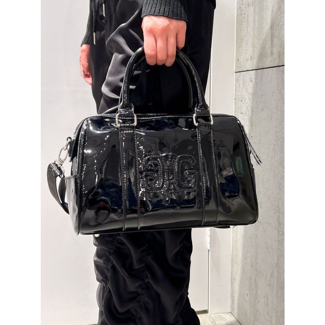 ジェイダ GYDA 2WAYエナメルボストンBAG （ブラック） -靴