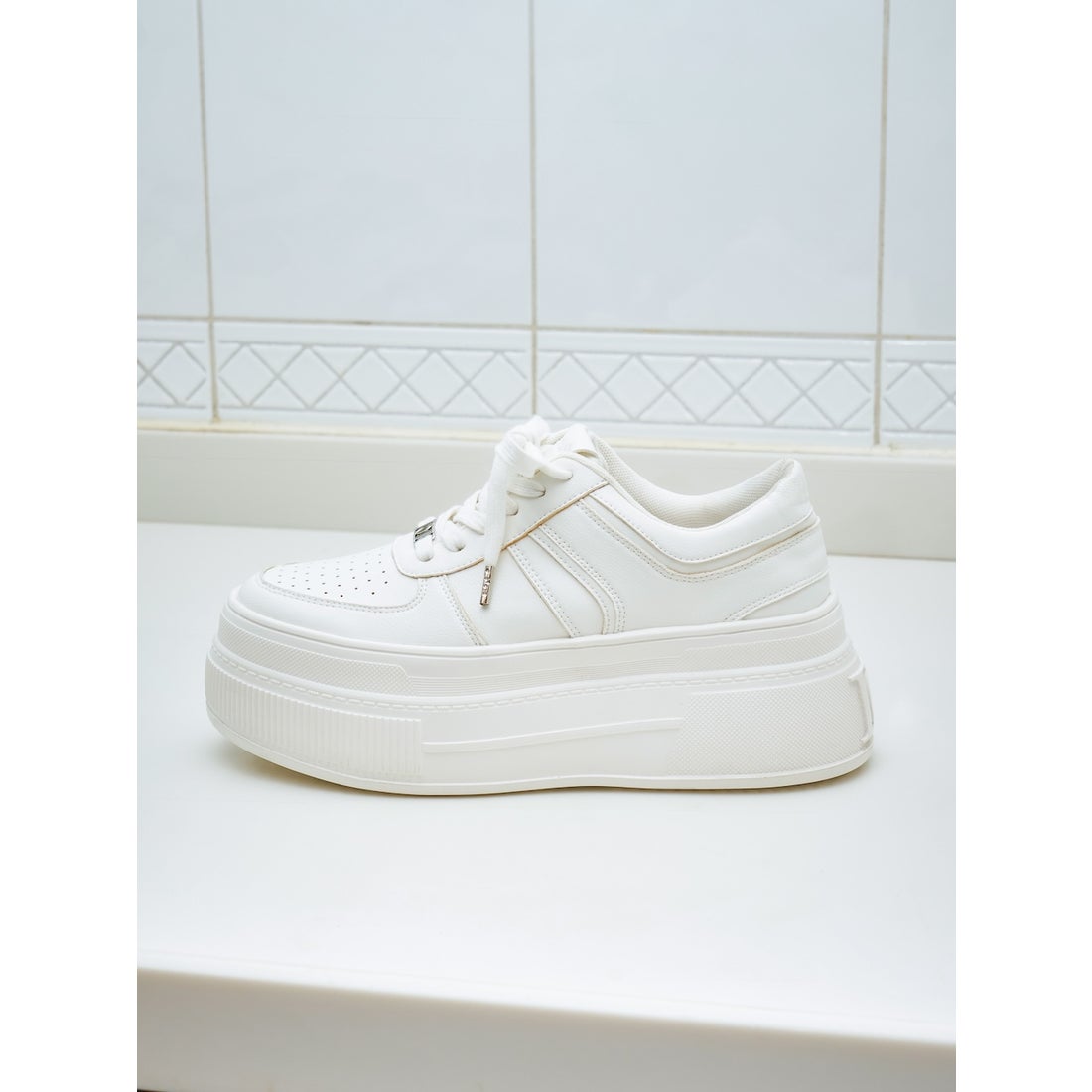 ダーリッチ Darich DDロゴソールスニーカー （ピンク） -靴