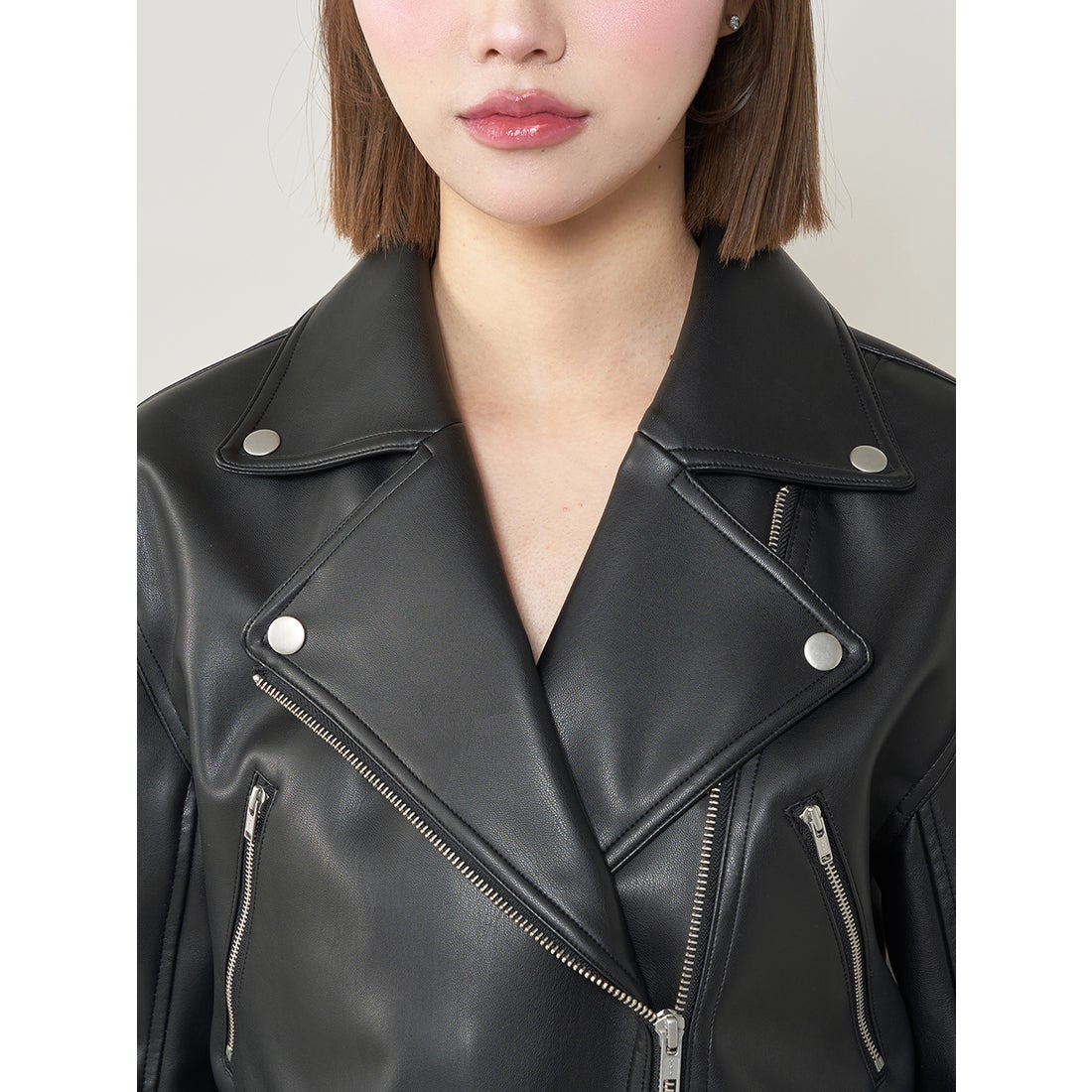 ダーリッチ Darich ダブルベルトライダースジャケット （ブラック