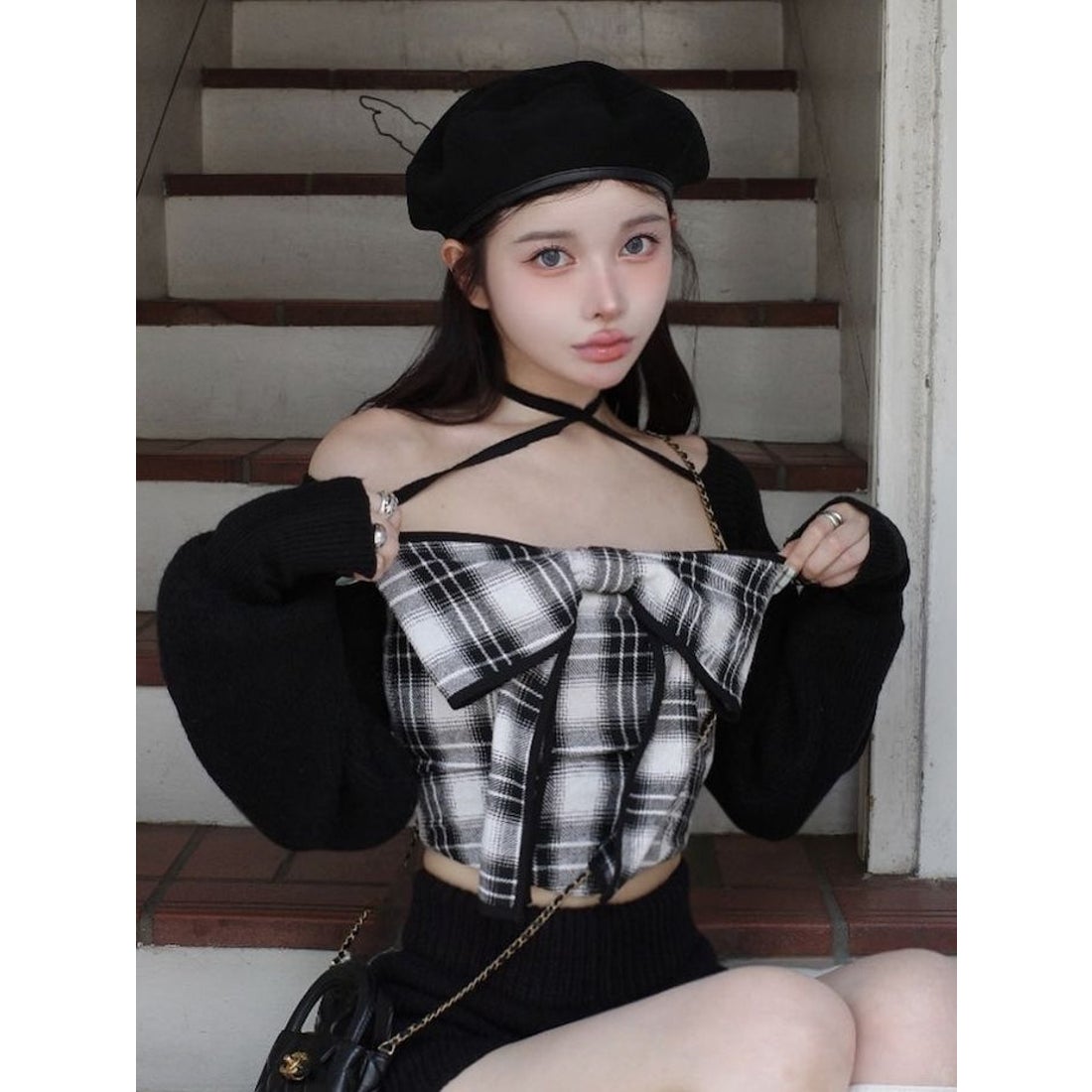 ダーリッチ Darich ビッグリボンアンサンブル （ブラック