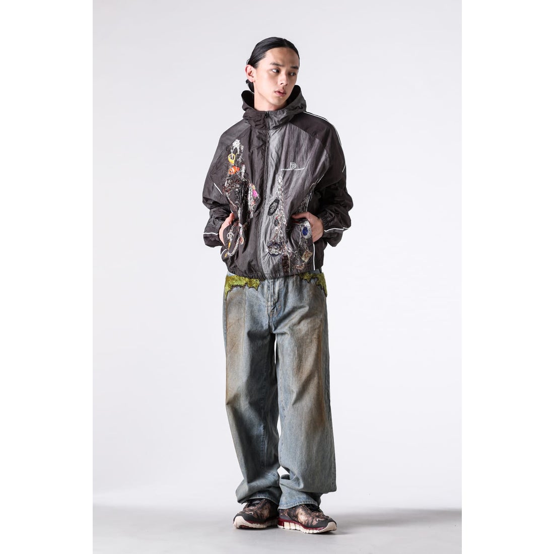 ダブレット doublet Embroidered Chain Track Jacket （Chacoal