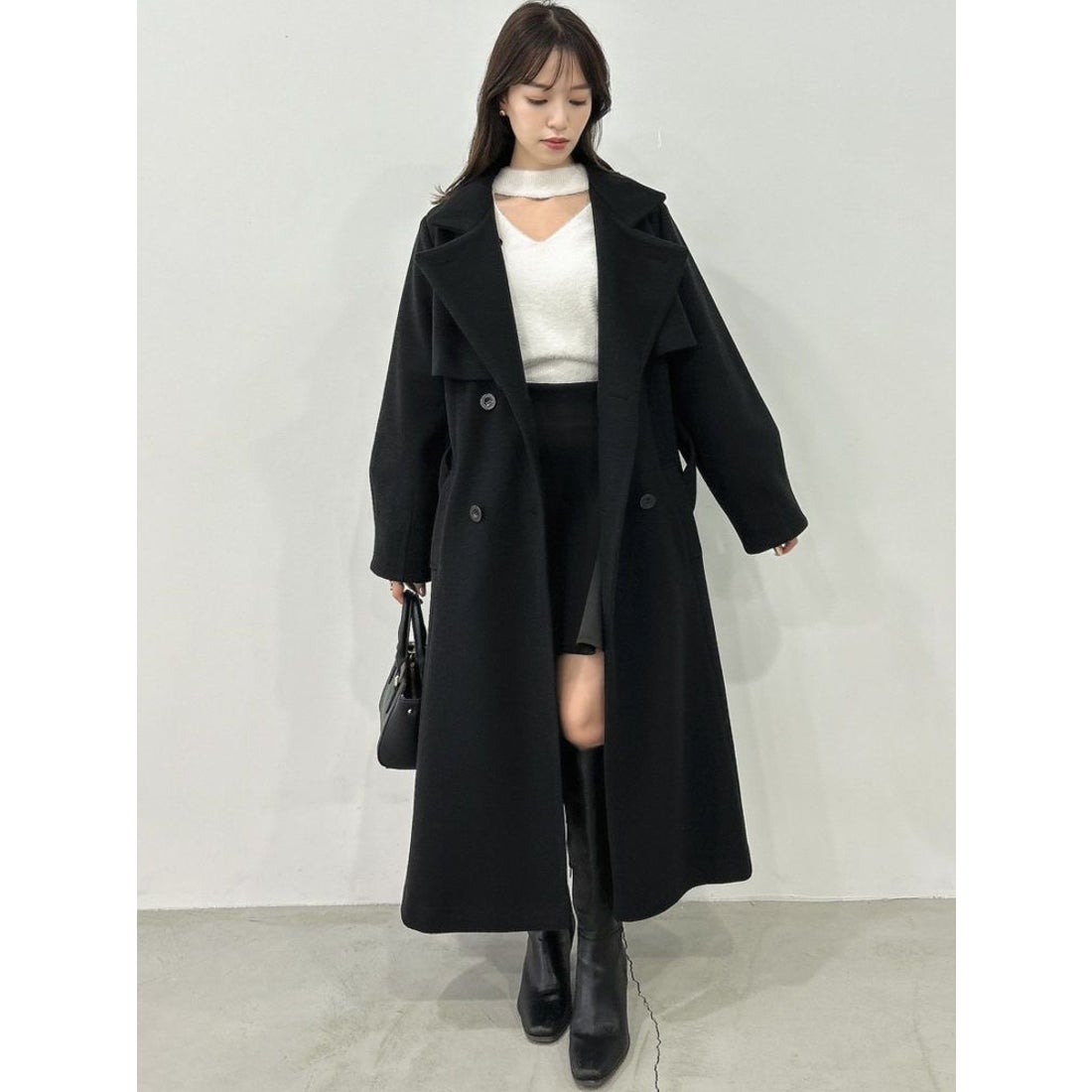 dazzlin 2WAYカラーレディコート（ブルー） -靴＆ファッション通販