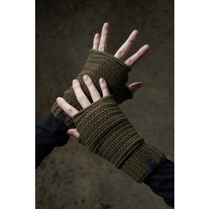デヴォア DEVOA Knit Glove Cashmere （KHAKI） -FASCINATE